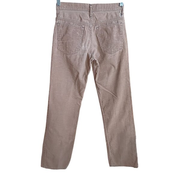 Vintage 1970s Mens Corduroy Jeans 27x32 Penneys Tan Bootcut Hippy Indy Disco - Picture 2 of 11